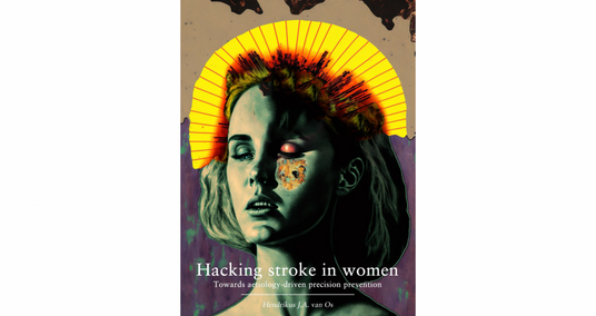 Coverafbeelding (kleur) proefschrift hacking stroke in women