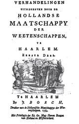 Titelpagina Verhandelingen (1754)